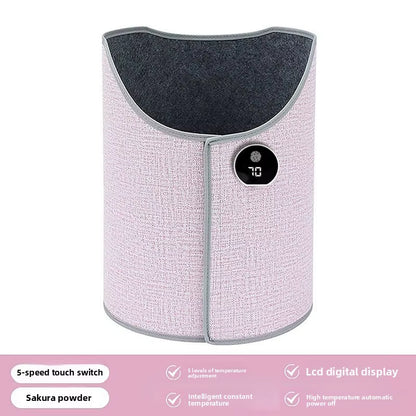 Silent Foldable Leg Warmer Pro - under Desk Electric Foot Heater with Thermostat & Auto Shut off for Office Home Timer