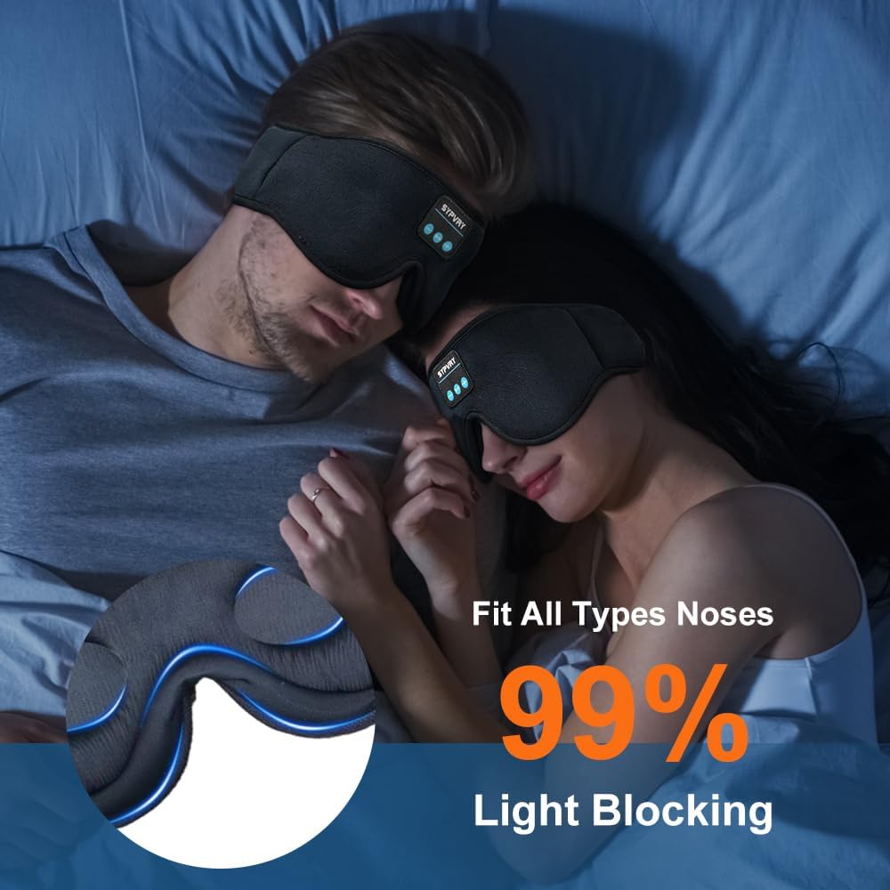 Bluetooth Sleep Mask & Wireless Headphones - detail