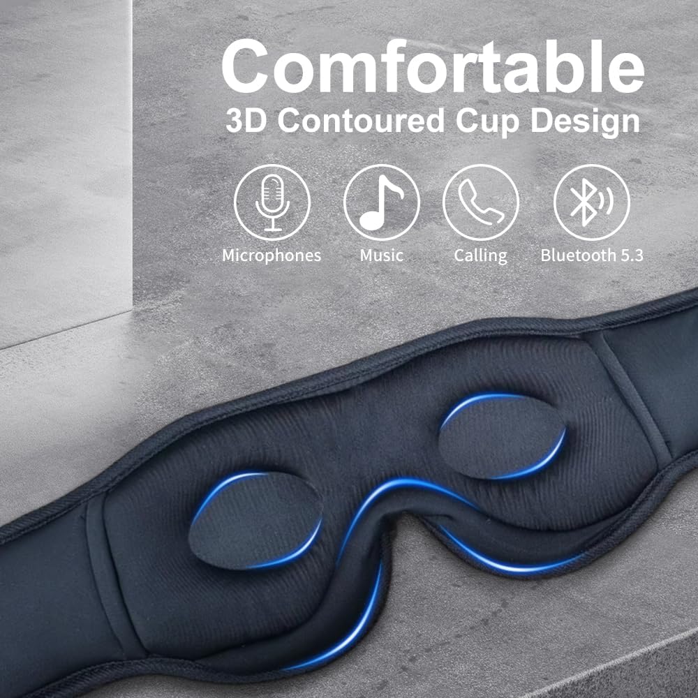 Bluetooth Sleep Mask & Wireless Headphones - detail