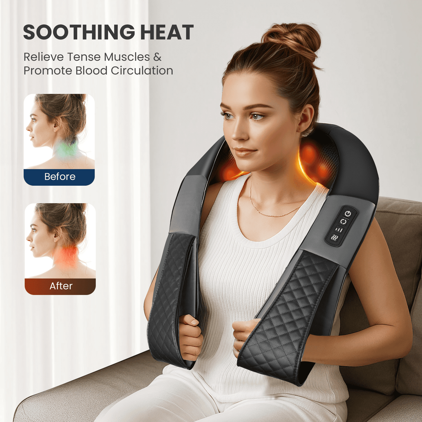 Cordless Shiatsu Neck & Shoulder Massager - detail